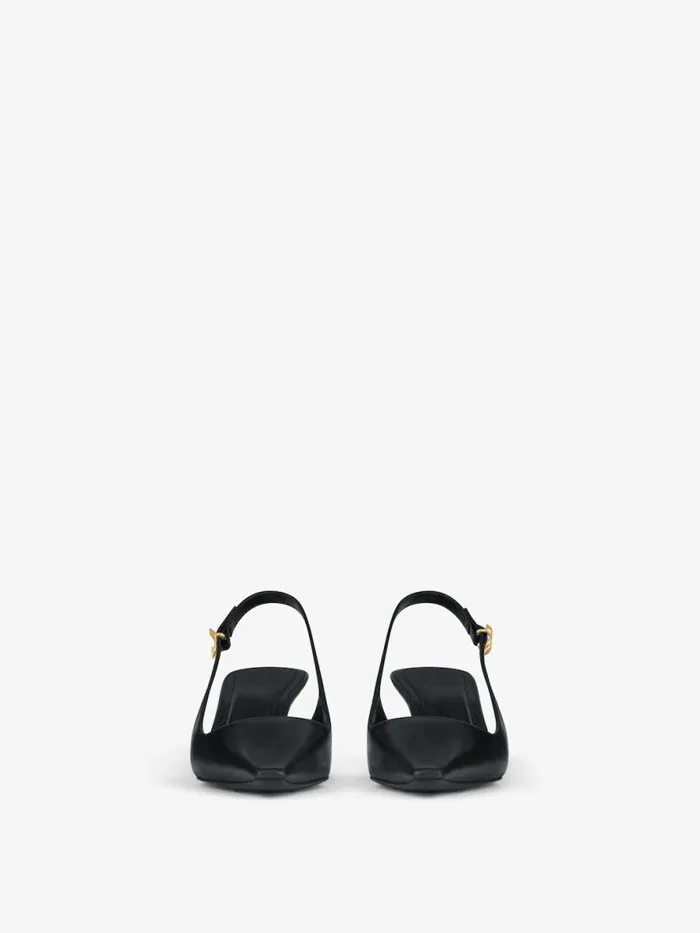 Women Heels Givenchy G Cube Slingback Pumps In Leather Black Women Heels Givenchy G Cube Slingback Pumps In Leather Black