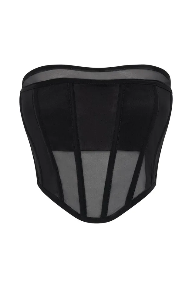 Women Helen Strapless Corset Bustier 8211 Black Black Meshki Corsets Women Helen Strapless Corset Bustier 8211 Black Black Meshki Corsets