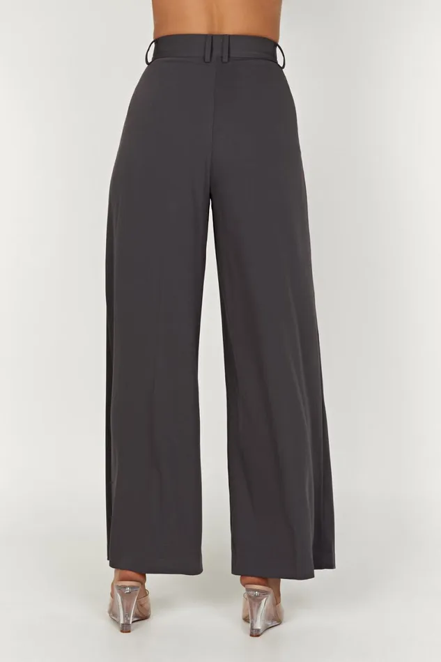 Women Jemima Straight Leg Pants 8211 Charcoal Charcoal Meshki Pants