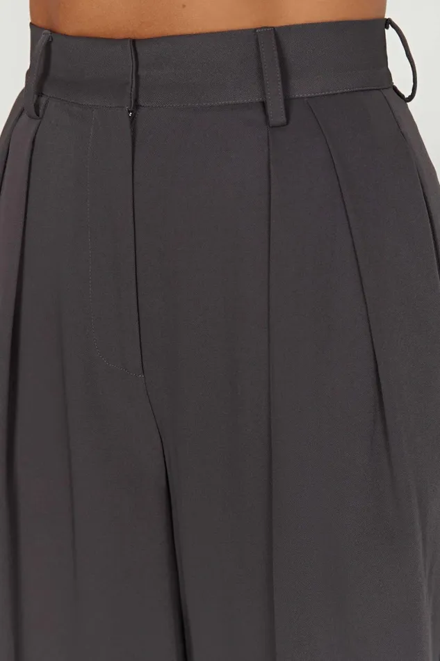Women Jemima Straight Leg Pants 8211 Charcoal Charcoal Meshki Pants