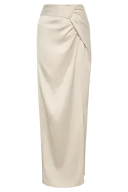 Women Jennifer Twist Maxi Skirt 8211 Ivory Ivory Meshki Skirts