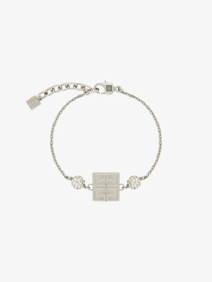 Women Jewelry Givenchy 4G Bracelet In Metal With Crystals Silvery Women Jewelry Givenchy 4G Bracelet In Metal With Crystals Silvery