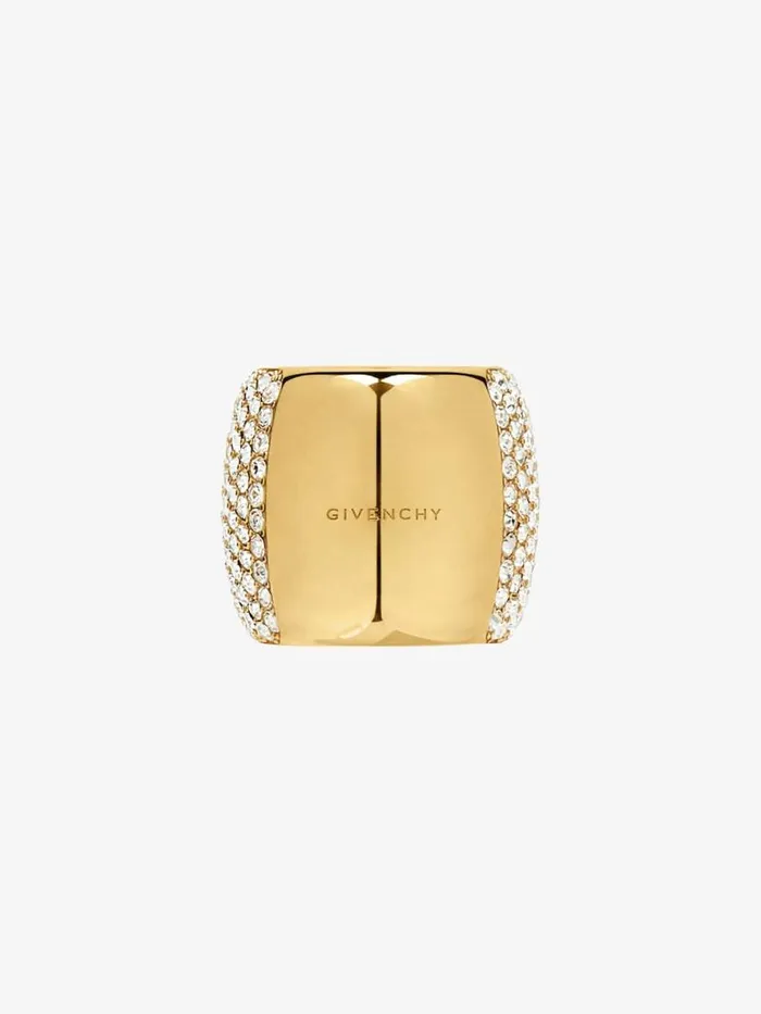 Women Jewelry Givenchy 4G Ring In Metal With Crystals Golden Yellow Women Jewelry Givenchy 4G Ring In Metal With Crystals Golden Yellow