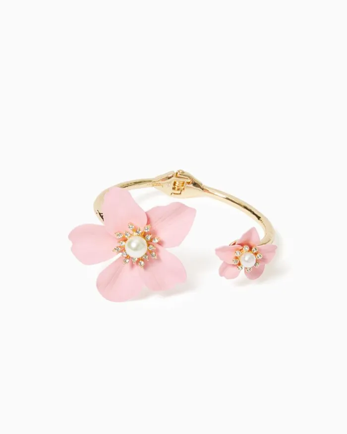 Women Jewelry Lilly Pulitzer Pearl Orchid Bracelet Conch Shell Pink