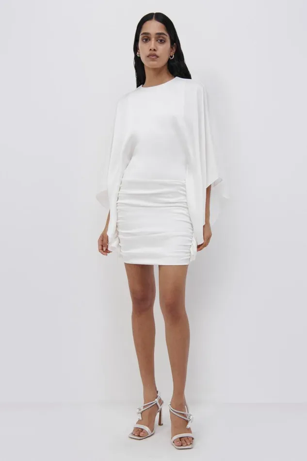 Women Kadence Bell Sleeve Mini Dress EXCLUSIVE White Jonathan Simkhai Dresses and Jumpsuits