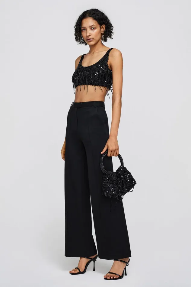 Women Karlena Top Black Jonathan Simkhai Tops and Bodysuits