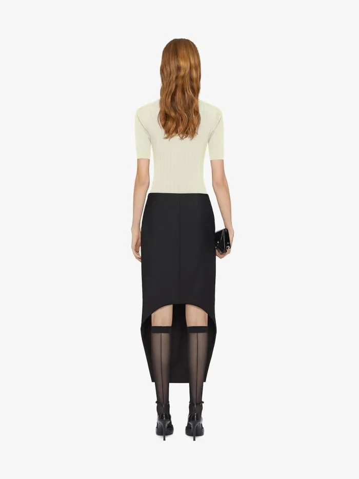 Women Knitwear Givenchy Polo Sweater In Wool With 4G Detail Butter