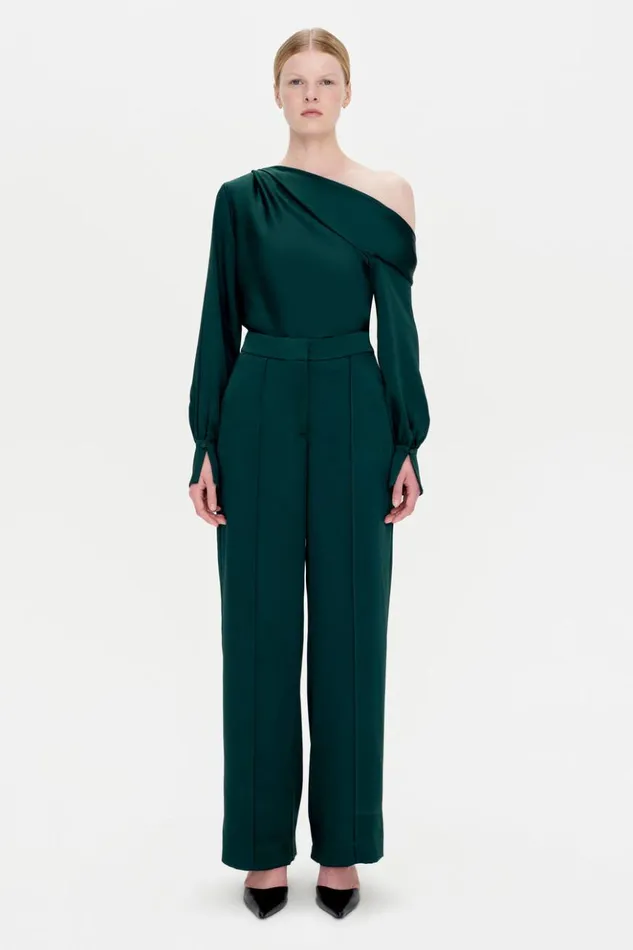 Women Kyra Pant Emerald Jonathan Simkhai Pants and Bottoms