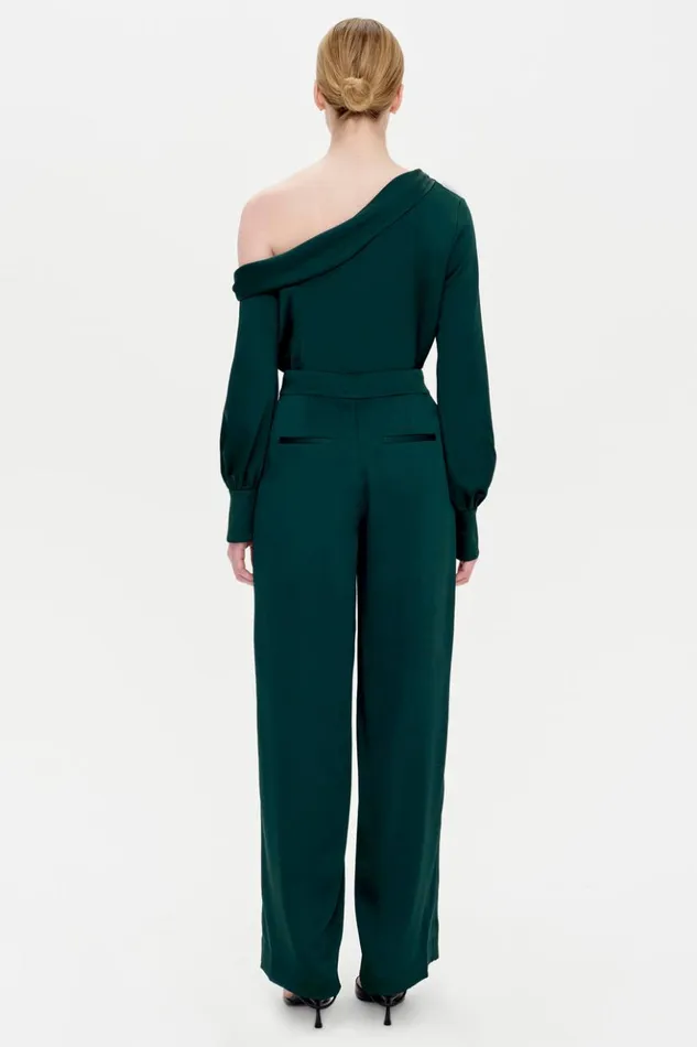 Women Kyra Pant Emerald Jonathan Simkhai Pants and Bottoms