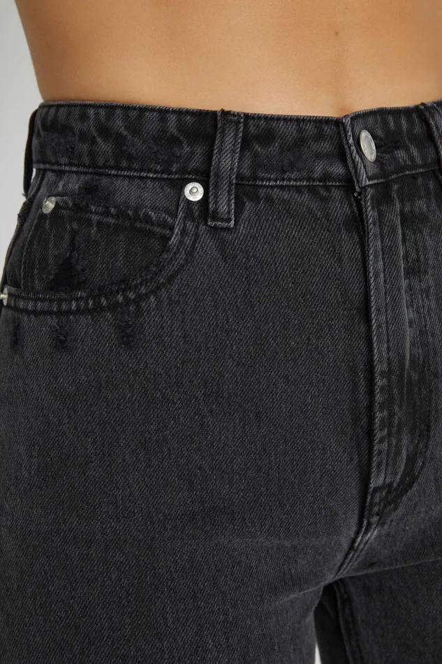 Women Lauren Straight Leg Jeans 8211 Washed Black Washedblack Meshki Denim Women Lauren Straight Leg Jeans 8211 Washed Black Washedblack Meshki Denim