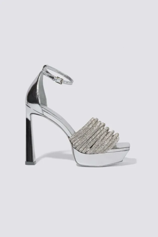 Women Lena Sandal Silver Jonathan Simkhai Footwear