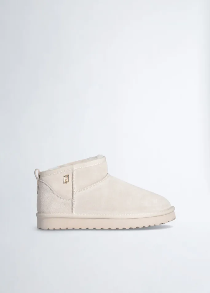Women Liujo Boots and Ankle Boots Suede Ankle Boots Sand