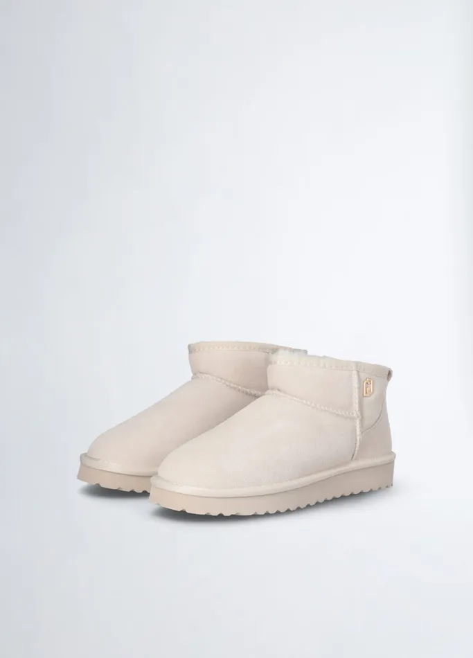 Women Liujo Boots and Ankle Boots Suede Ankle Boots Sand