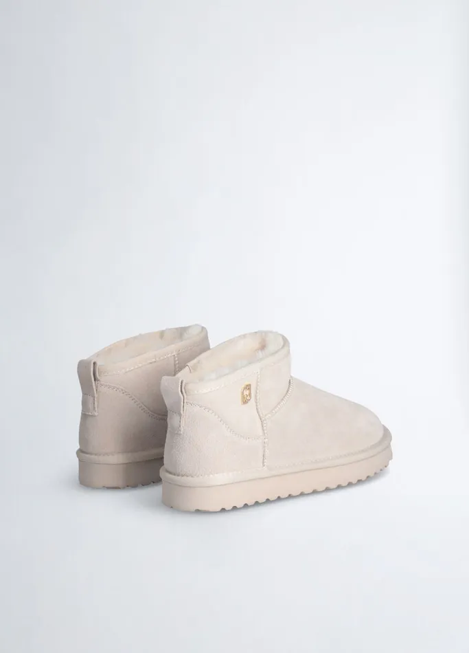 Women Liujo Boots and Ankle Boots Suede Ankle Boots Sand
