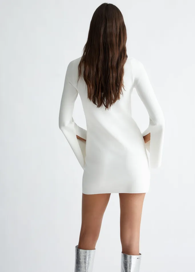 Women Liujo Dresses Knit Dress White Wool
