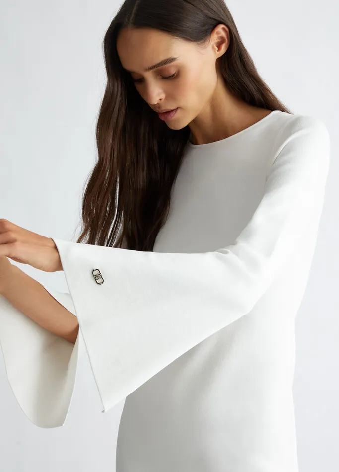 Women Liujo Dresses Knit Dress White Wool