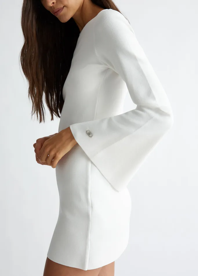 Women Liujo Dresses Knit Dress White Wool