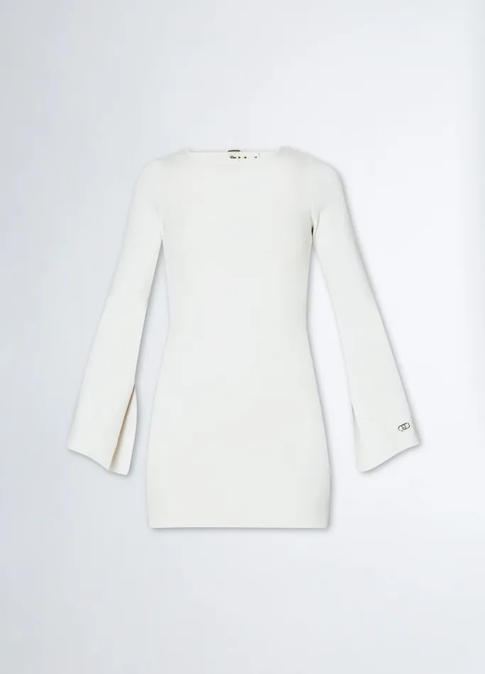 Women Liujo Dresses Knit Dress White Wool