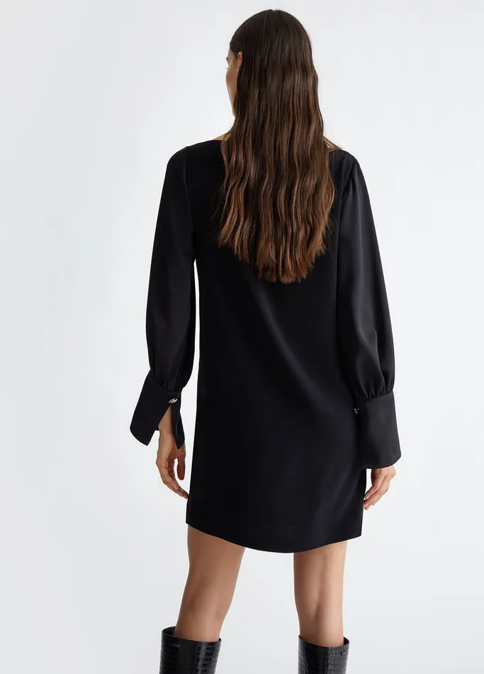 Women Liujo Dresses Satin Dress Black