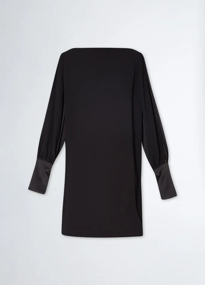 Women Liujo Dresses Satin Dress Black