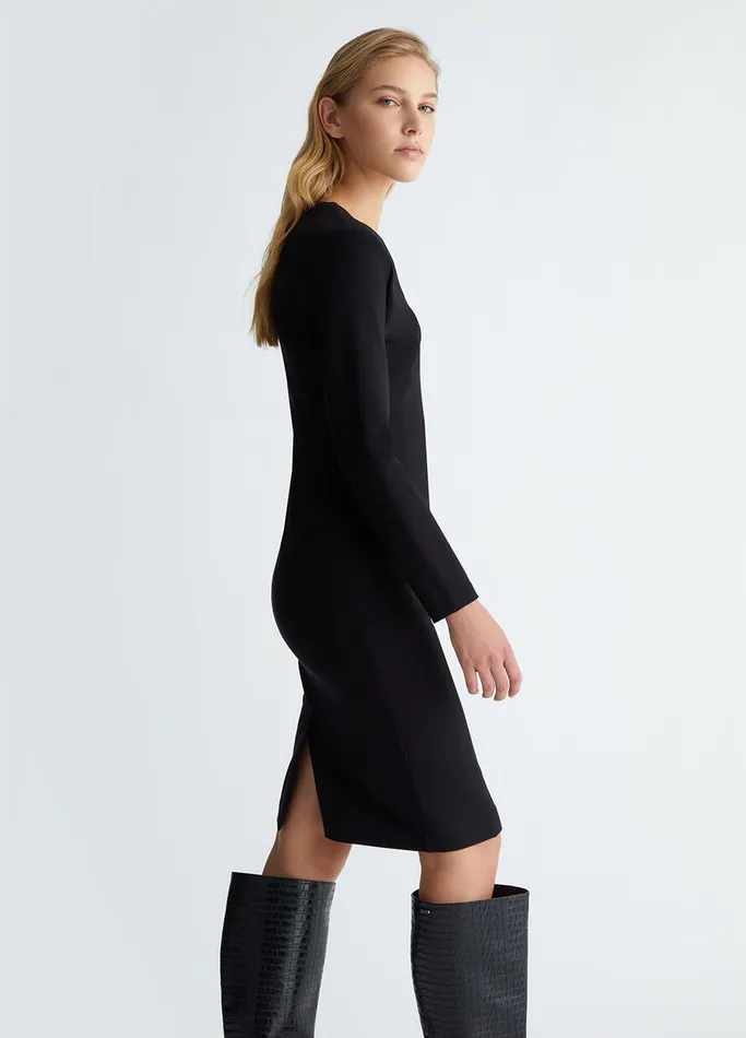Women Liujo Dresses Stretch Sheath Dress Black