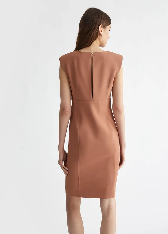 Women Liujo Dresses Stretch Sheath Dress Nude