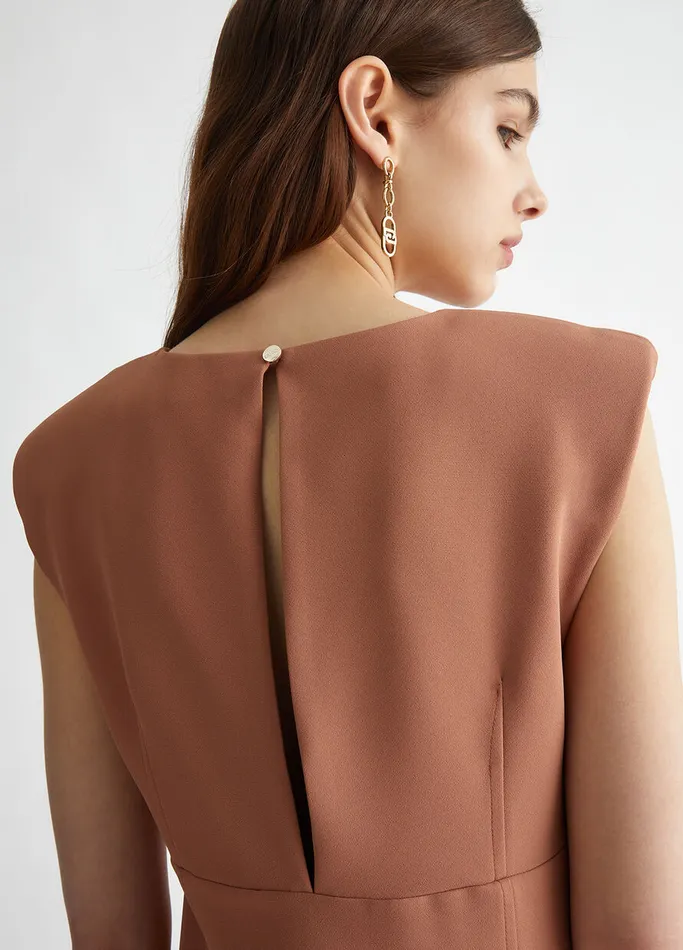 Women Liujo Dresses Stretch Sheath Dress Nude