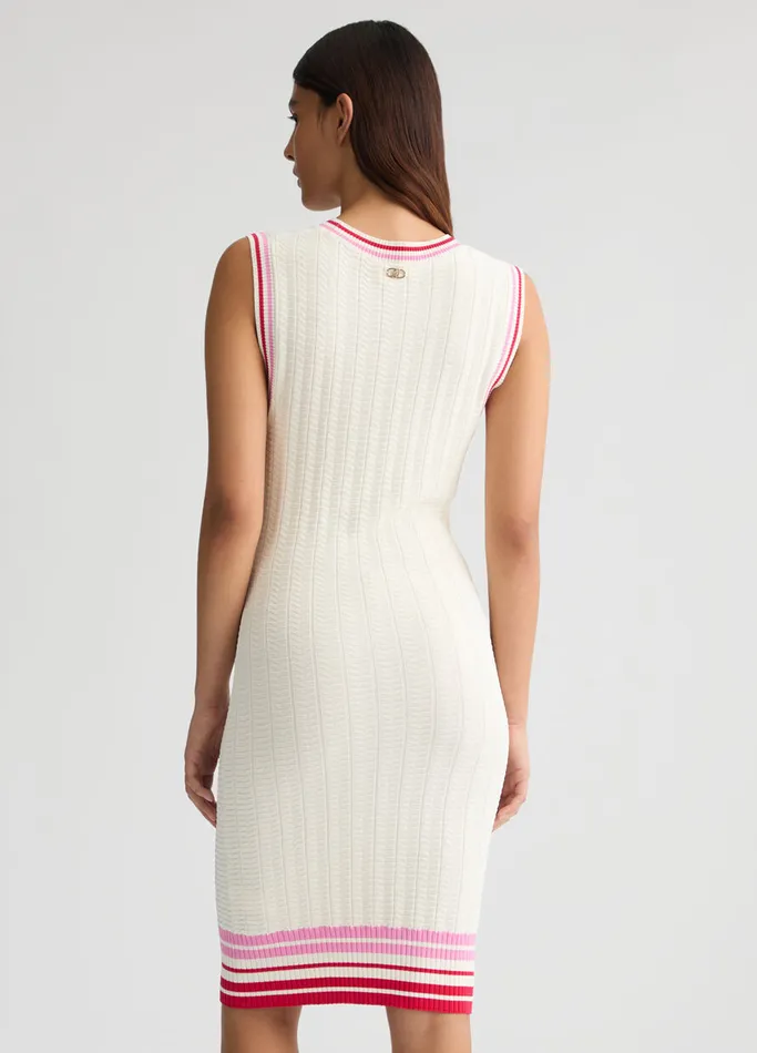 Women Liujo Dresses White Knit Dress