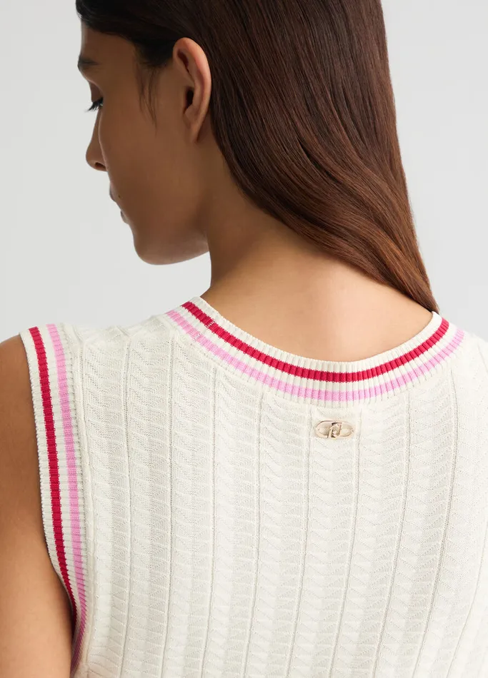 Women Liujo Dresses White Knit Dress