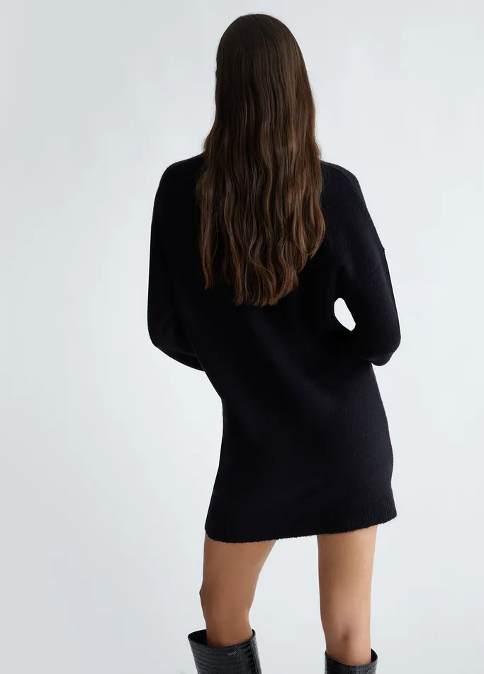 Women Liujo Dresses WoolBlend Knit Dress Black