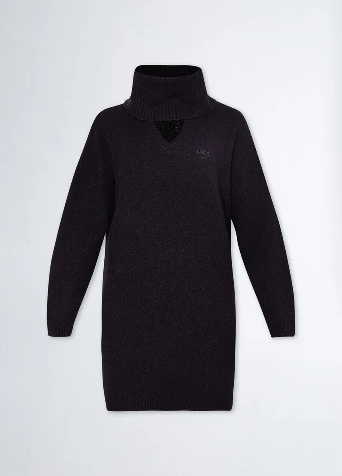 Women Liujo Dresses WoolBlend Knit Dress Black