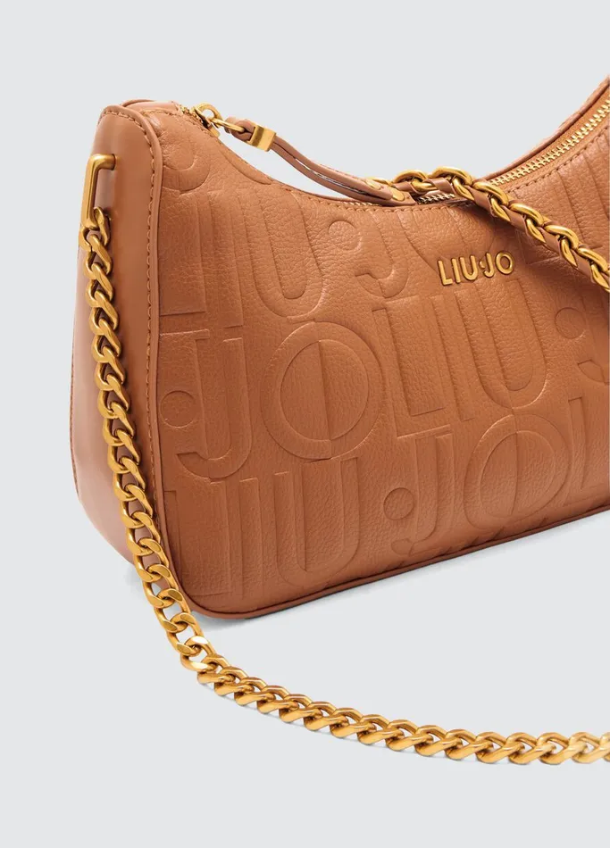 Women Liujo Handbags Brown Shoulder Bag With Logo Bran