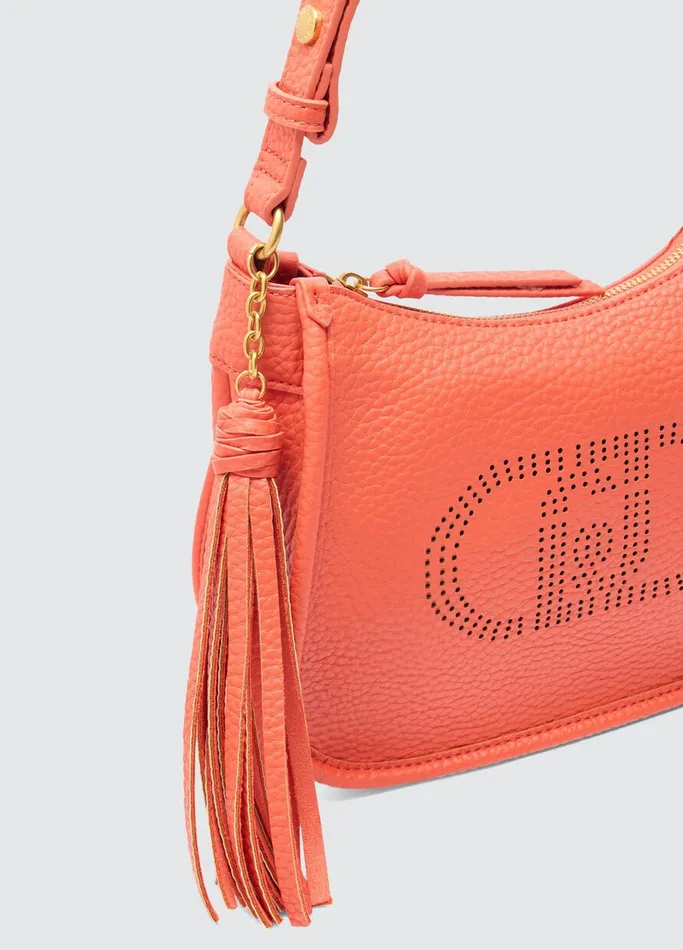 Women Liujo Handbags Orange Shoulder Bag Pumpkin