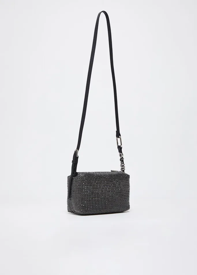 Women Liujo Handbags Shoulder Bag With Rhinestones Black