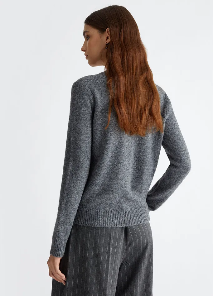 Women Liujo Jumpers and Cardigans Jumper With Logo Dark Grey