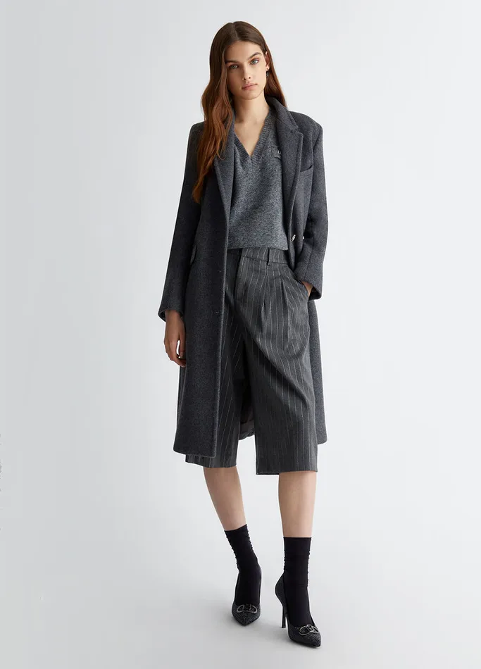 Women Liujo Jumpers and Cardigans Jumper With Logo Dark Grey