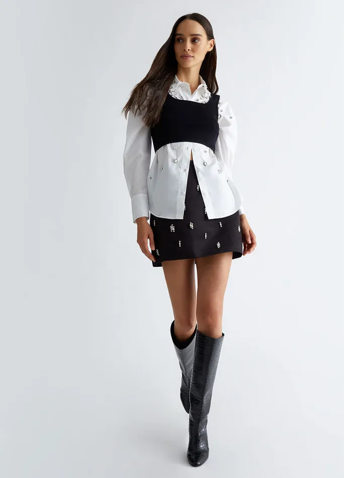 Women Liujo Jumpers and Cardigans Knit Top Black