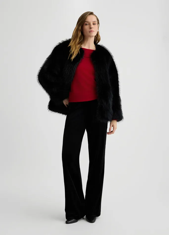 Women Liujo Jumpers and Cardigans OffTheShoulder Jumper With Bejewelled Gemstones Cherry Women Liujo Jumpers and Cardigans OffTheShoulder Jumper With Bejewelled Gemstones Cherry