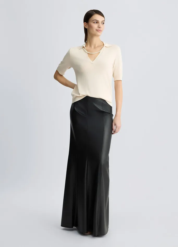 Women Liujo Jumpers and Cardigans Top With Necklace Light Beige