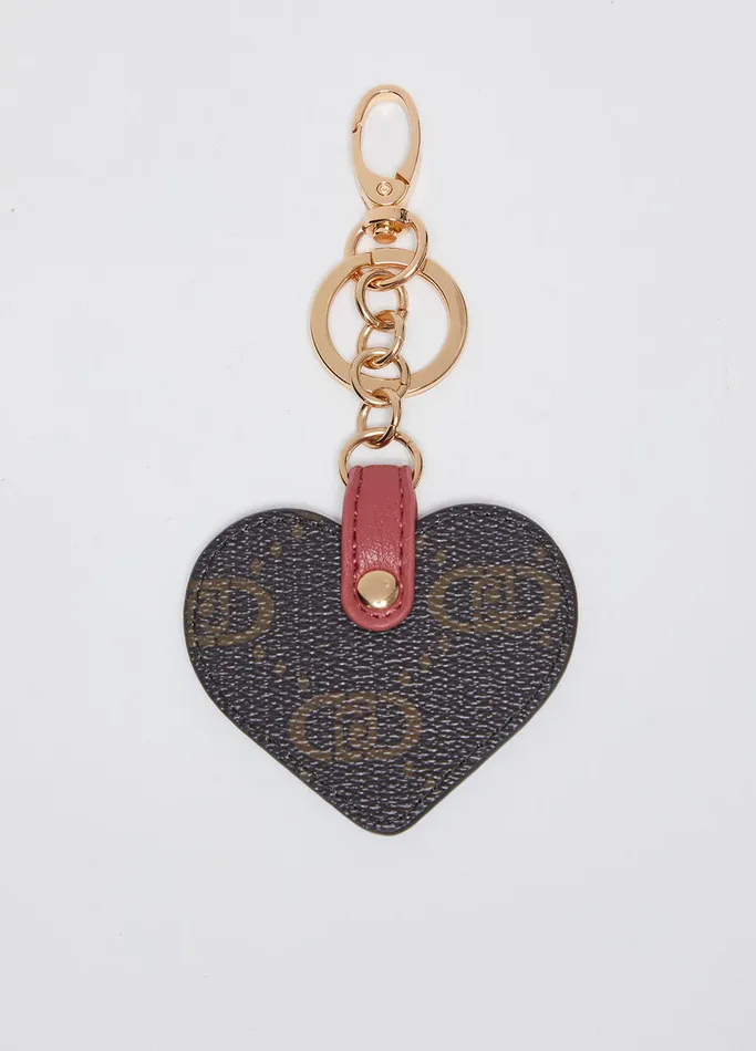 Women Liujo Keyrings Heart Keyring Mocha