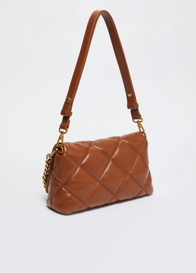 Women Liujo Lapuffy Large Lapuffy Matelass Bag Brown