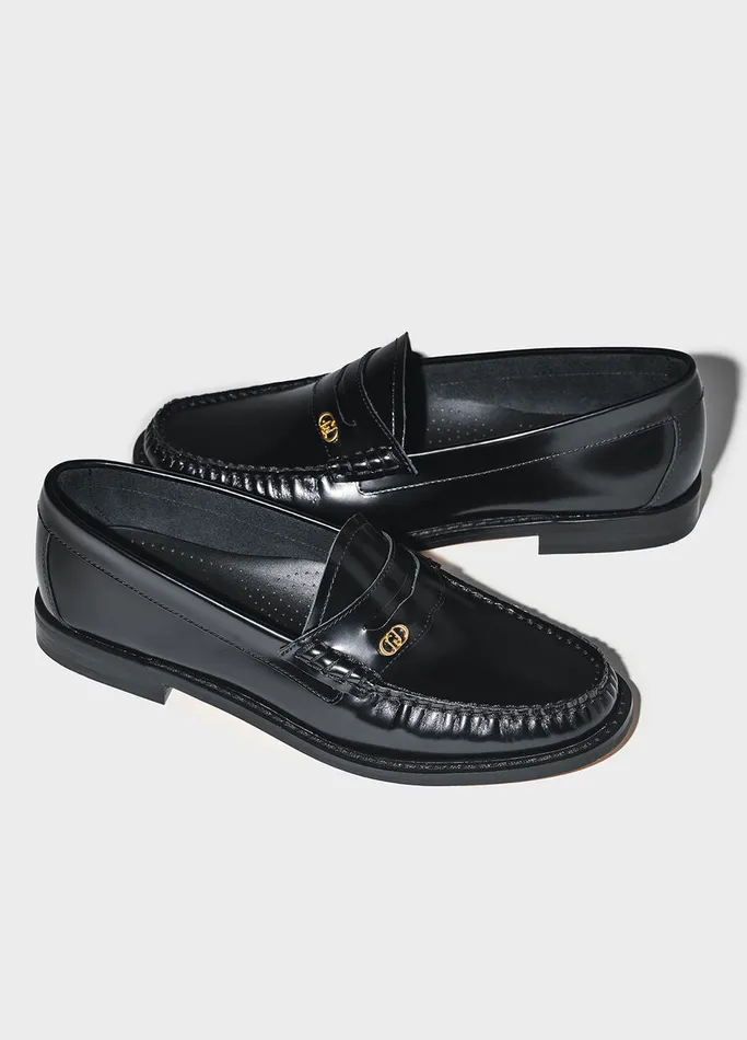 Women Liujo Most Wanted Black Leather Loafers