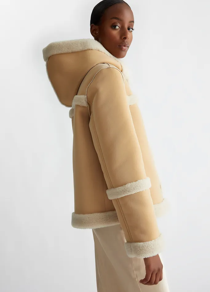 Women Liujo Outerwear Coated Fabric Jacket Camel