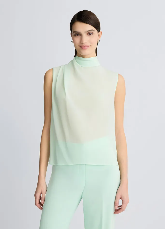 Women Liujo Party Silk Top Mint