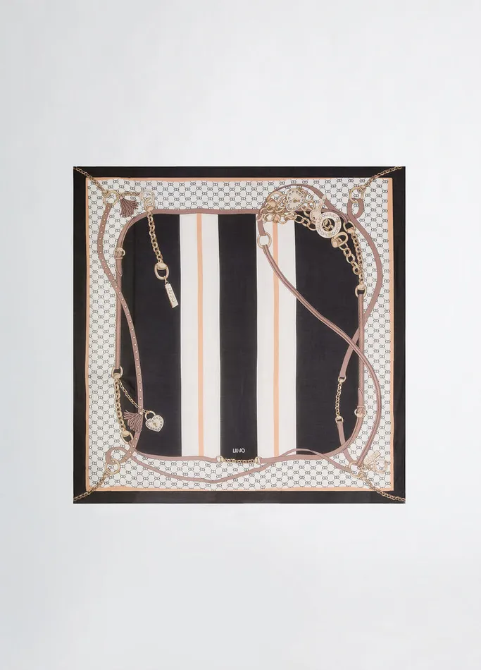 Women Liujo Scarves and Foulards Printed Foulard Black