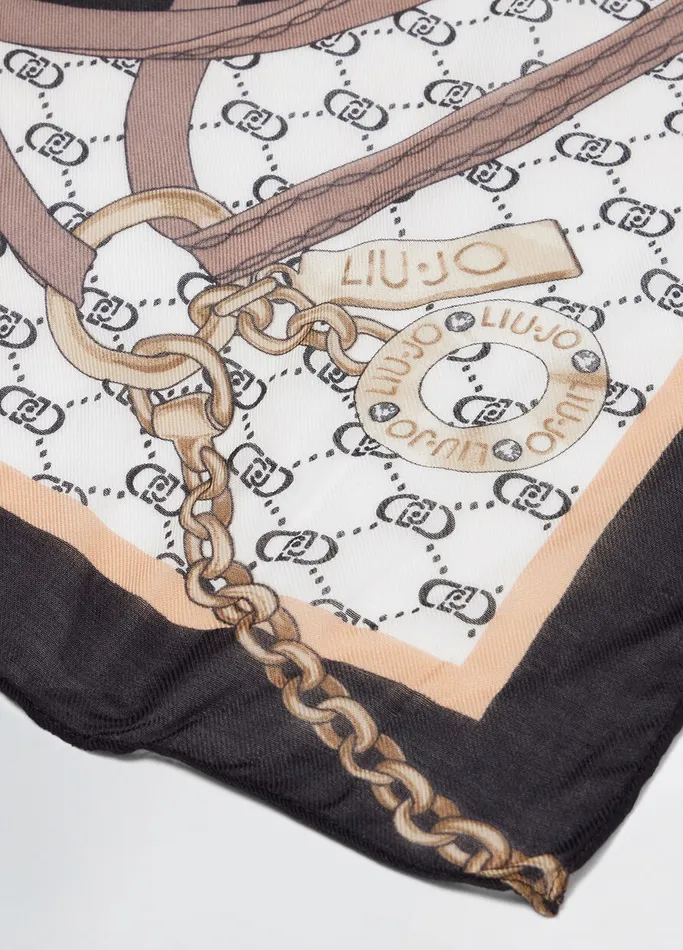 Women Liujo Scarves and Foulards Printed Foulard Black