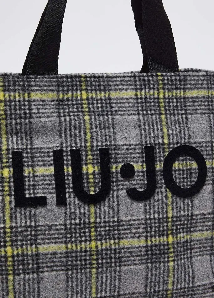 Women Liujo Shopping Bags Jacquard Shopping Bag Black