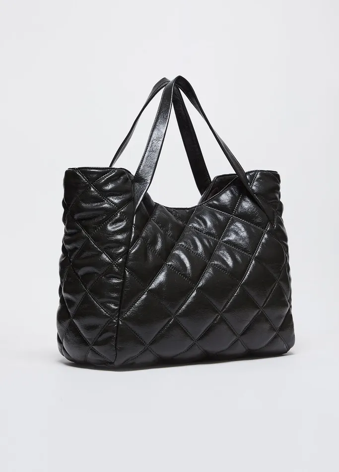 Women Liujo Shopping Bags Quilted Shopping Bag Olive Green
