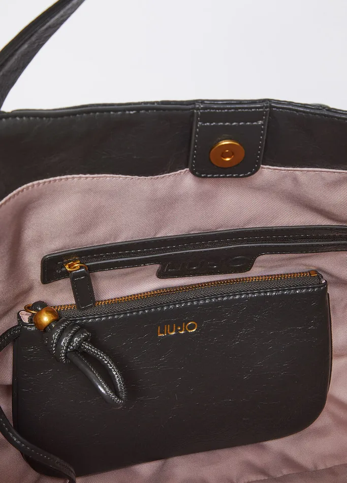 Women Liujo Shopping Bags Quilted Shopping Bag Olive Green