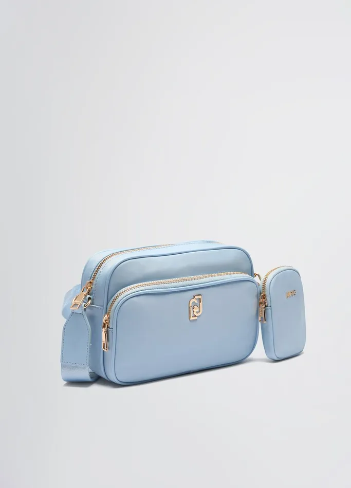 Women Liujo Shoulder Bags Nylon Crossbody Bag Light Blue